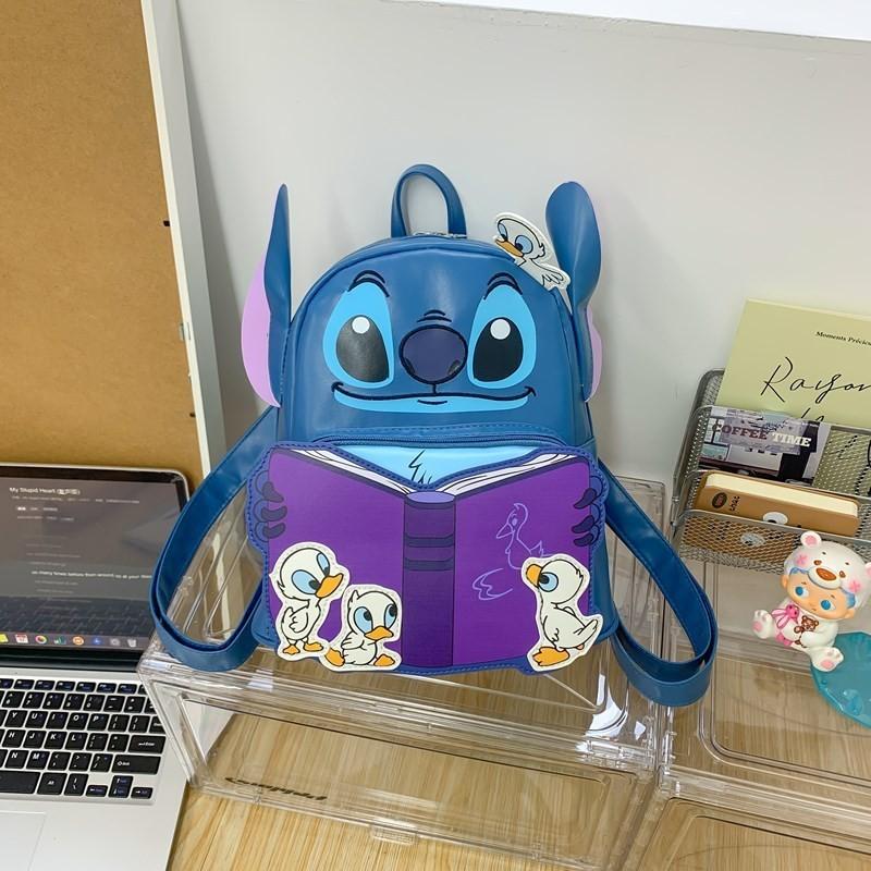 Stitch Plüschtier Tasche mit Canvas Innentasche für den täglichen Freizeitgebrauch