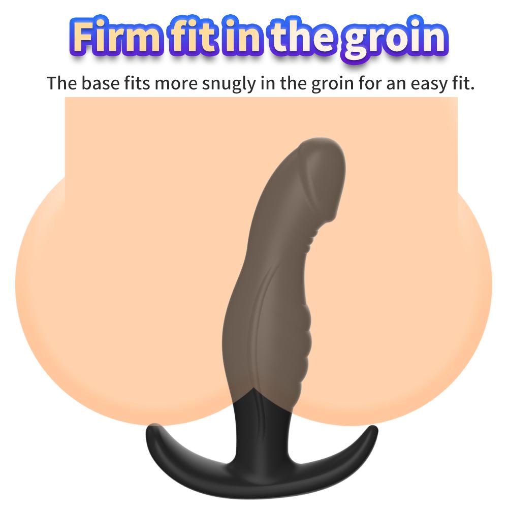 Anal Plug Silicone Butt Plug Realistic Glans Design Textured Prostate Massager Anal Trainer Kit Soft Safe for Beginner Unisex Insert Dildo Masturbator