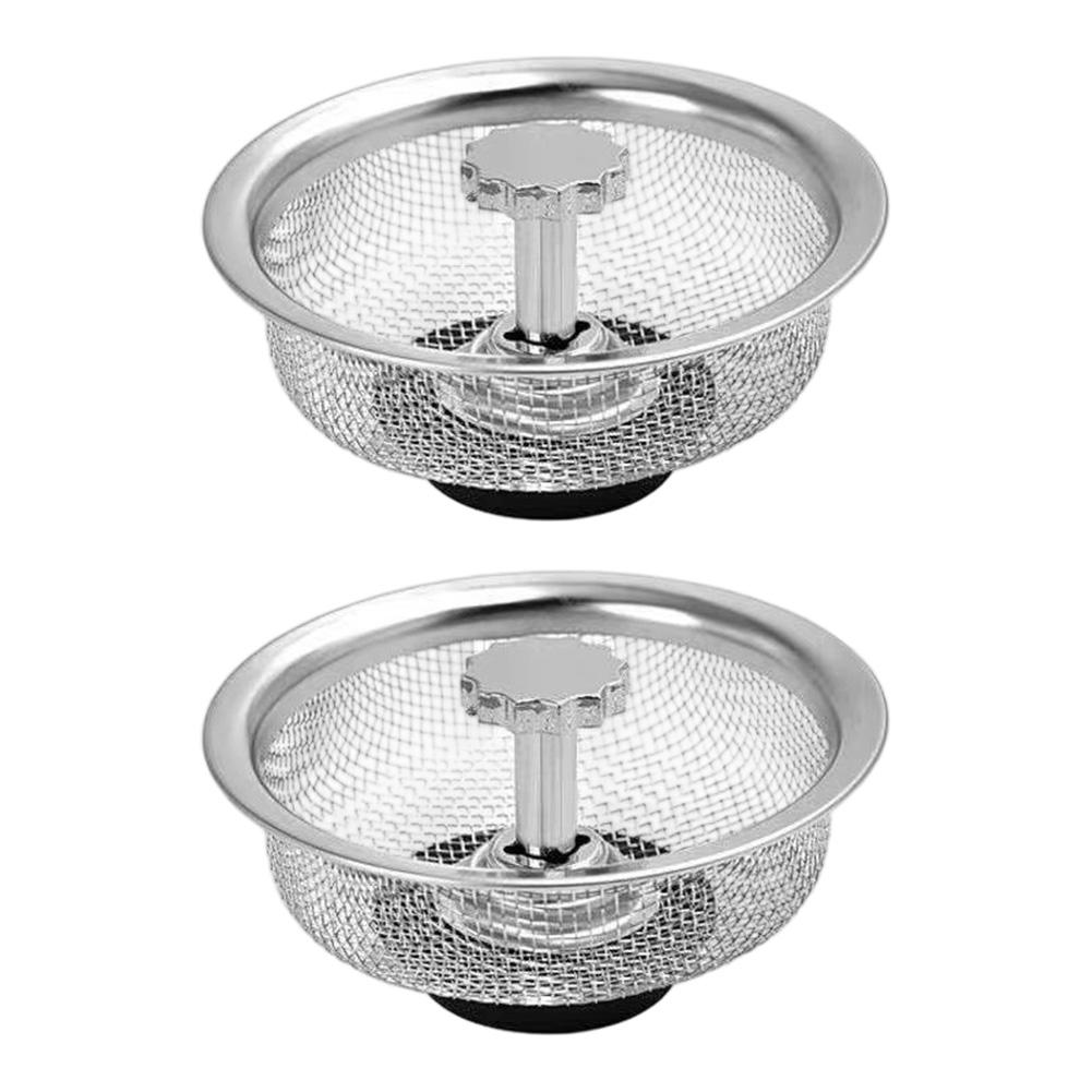Sink Strainer Rustproof Stainless Steel Sink Strainer 3.3 Inch Fine Mesh Drain Filter Kitchen Stainless Steel Sink Filter Mesh