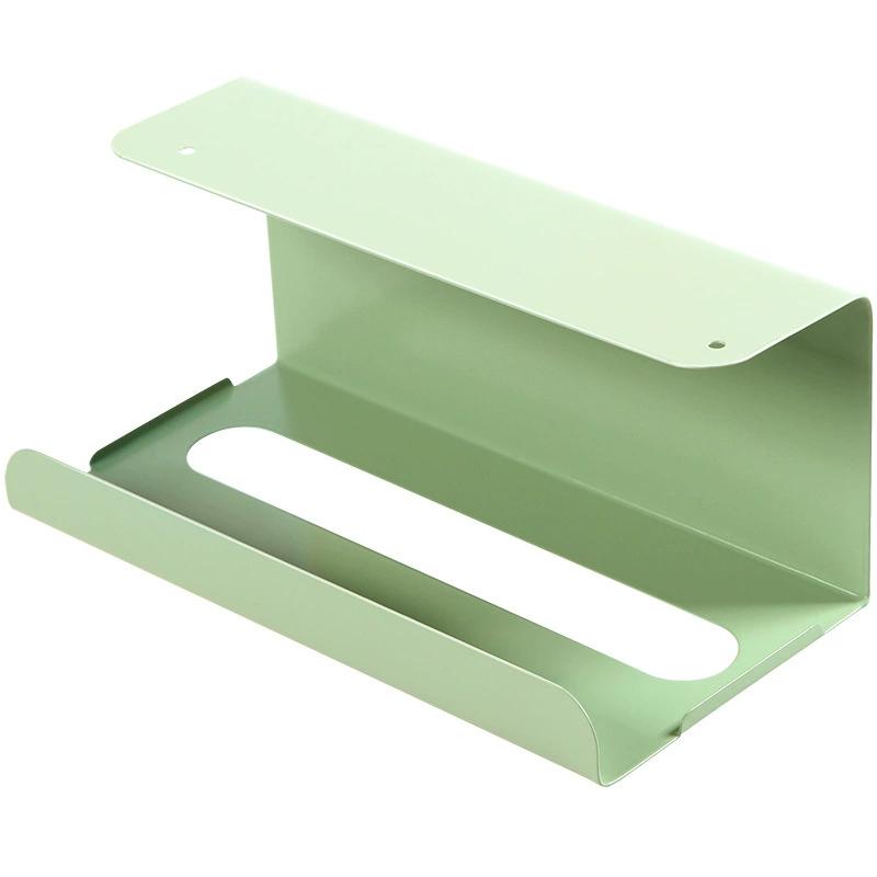 Iron Material Tissue Box Holder Strong Load-bearing Drill-Free Installation Under Cabinet Holder Paper Towel Holder Kitchen