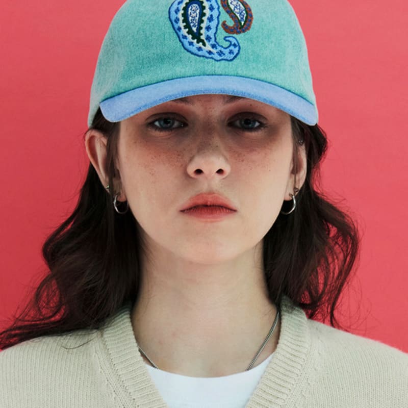 

UNALLOYED PAISLEY BALL CAP / MINT FREE