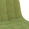 Bar Stool Set of 2 Light Green Velvet