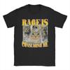 Streetwear T Shirts Summer Rage Consumes Me Cat Leisure T Shirts Cotton Tshirt for Unisex Women Y2K Retro Cheap Print Short Sleeve