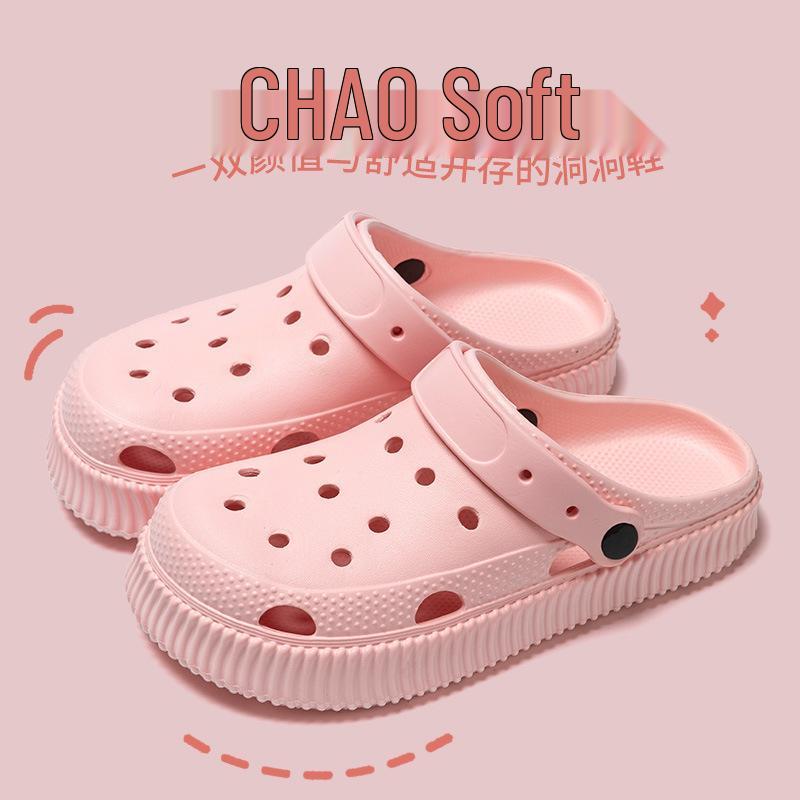 

Уличные девичьи туфли с отверстиями, парные шлепанцы с закрытым носком, женские сандалии и домашняя обувь, мужские туфли с отверстиями 38-39