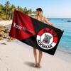 AZ Alkmaar Benutzerdefiniertes Strandtuch, Personalisierter Namens-Textdruck, Fußballlogo Weiches Schnelltrocknendes Handtuch Urlaubsgeschenk