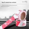Red & White Pearlescent Safety Warning Tape - Disposable Cordon for Construction Site Isolation