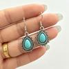 Retro Tibetan Earrings Ethnic Style Versatile Nepalese Niche Earrings Jewelry Stud Earrings Women
