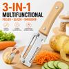 3 In 1 Stainless Steel Vegetable Peeler Multifunction Fruit Slicer Shredder Kitchen Cutter Tool for Potato Carrot Cucumber Use