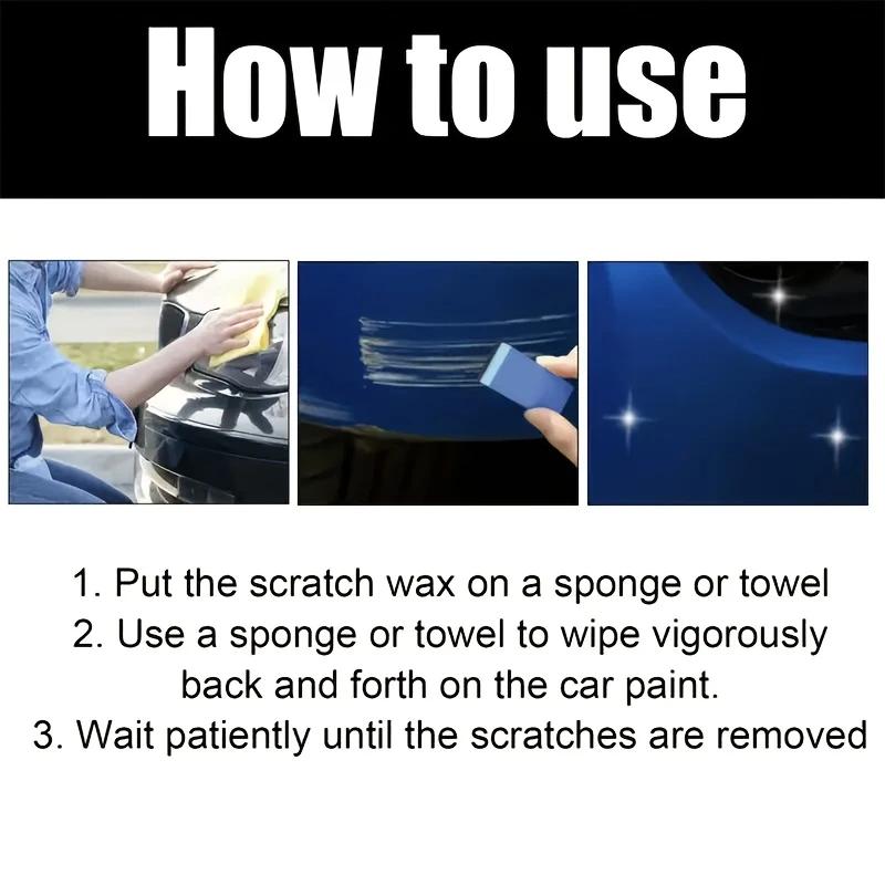Universal Car Scratch Repair Paste - Multi-Purpose Scratch Removal, Polishing & Restoration Kit for Most Paint and Vehicle Types