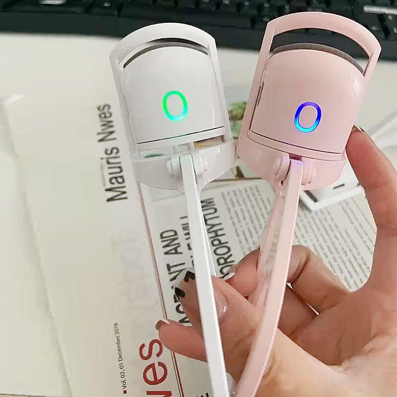 Heated Eyelash Curler with Sensing Heating Silicone Pad