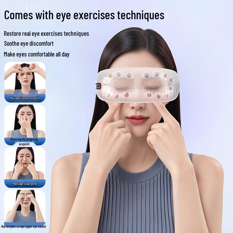 AUX Smart Eye Massager with Heat and Bluetooth CN plug (adapter included)