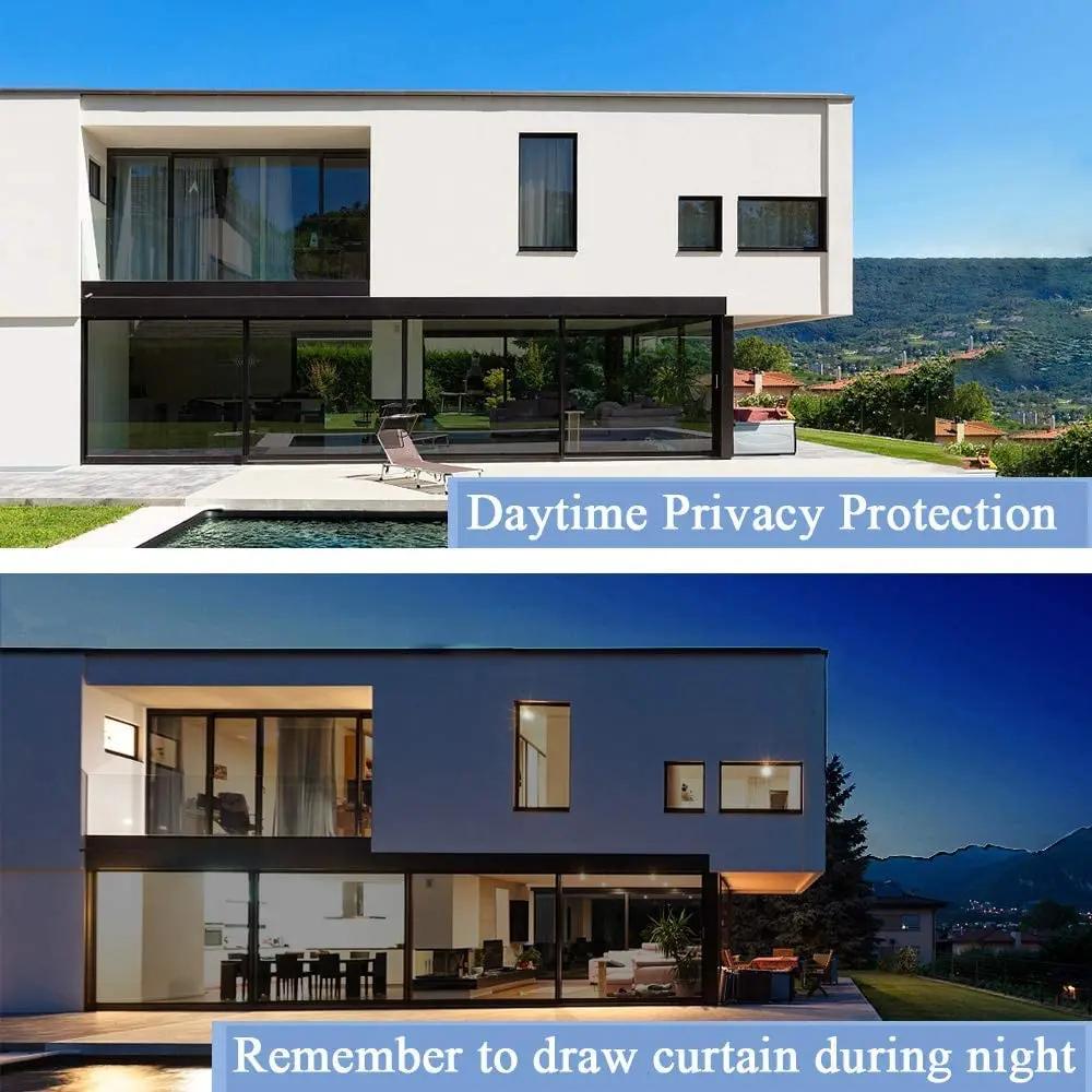 Klare Fensterfolie in mehreren Größen, transparente Sicherheitsglasfolie, 4 Mil, selbstklebende Sicherheitsfenstertönung, explosionssichere, bruchsichere Folie