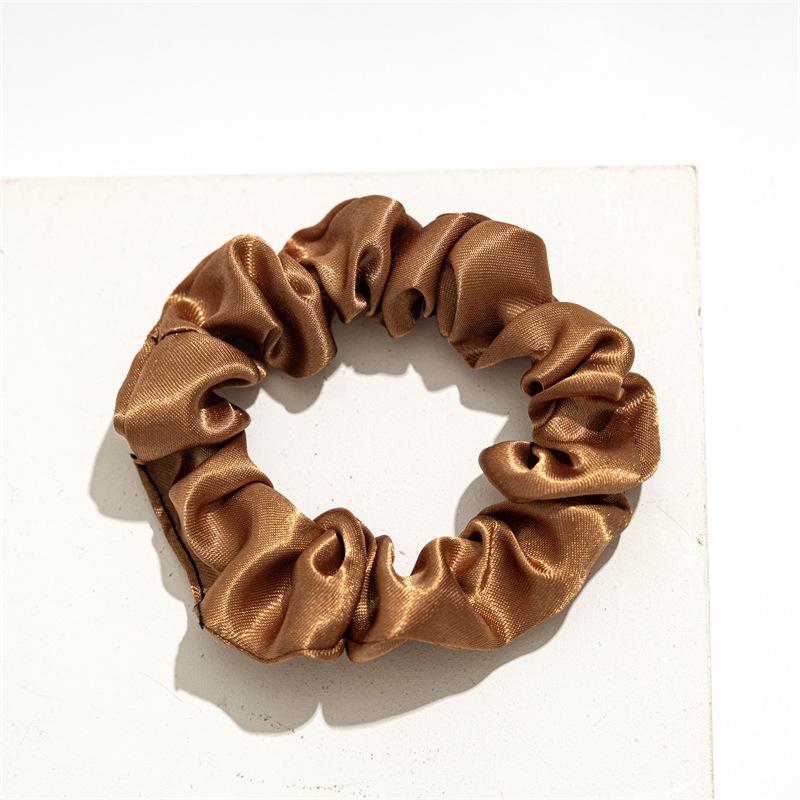 Satin Fabric Scrunchie Set for Women - Elastic Hair Tie Accessories