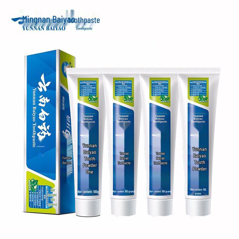 Yunnan Baiyao Classic Mint Toothpaste (4-Pack)