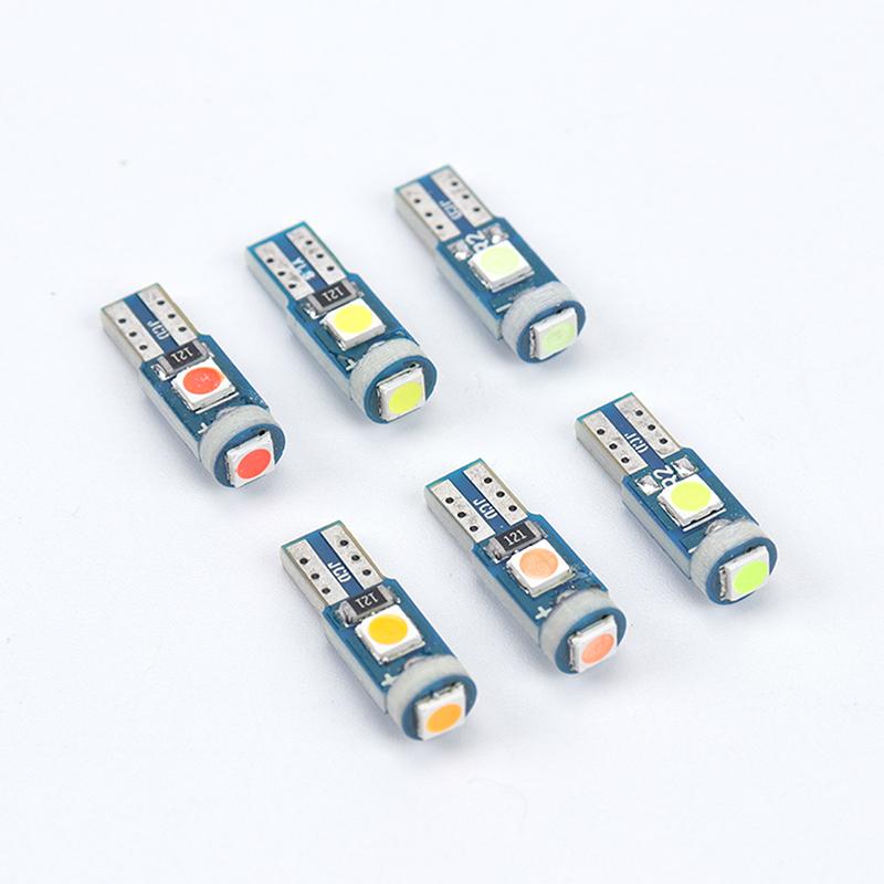 5 Stück 12V T5 3030 LED-Birne Auto Innenbeleuchtung Armaturenbrett Auto Instrumentenlampe