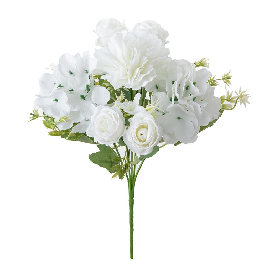 Artificial Flowers Silk Carnations Rose Wedding Bridal Bouquets Home Garden Arch Table Arrangements Decor DIY Celebrations Gifts