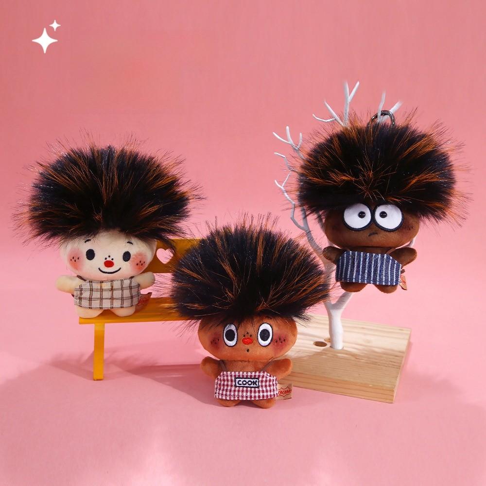 Cute Bear Plush Keychain With Soft Polyester Fiber For Gift And Collection