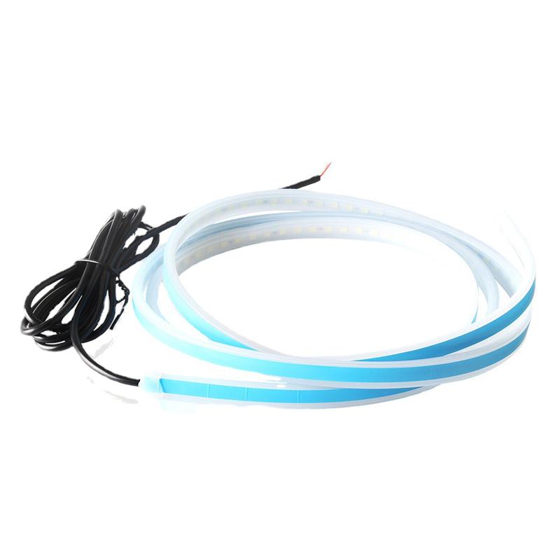 Sequential Scan Led Car Hood Lights 12V Headlight Strip Car Decorative Atmosphere Lamp DRL Auto Daytime Running Light Universal
