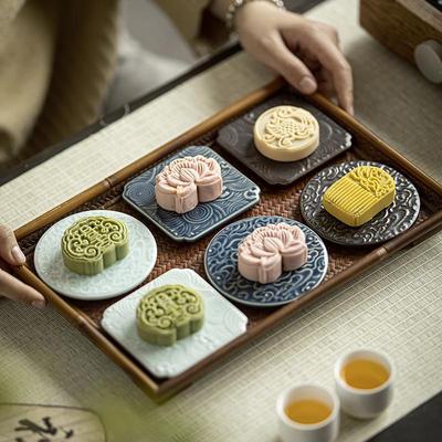 Ceramic Dessert & Snack Plate for Pastries and Dim Sum