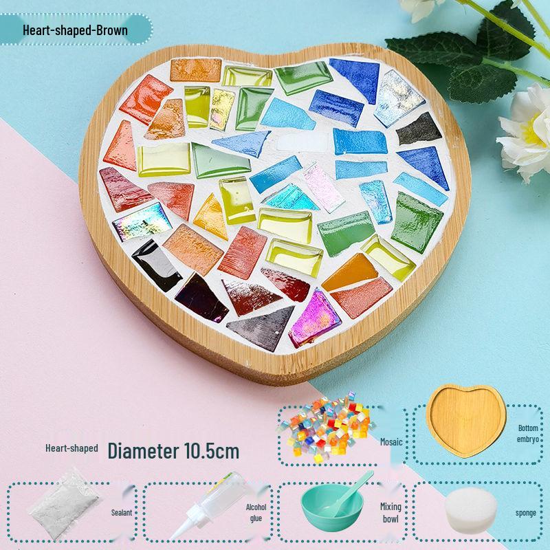 Handmade Mosaic Coaster DIY Kit for Students – Perfect for Mother's Day & Kindergarten Activities