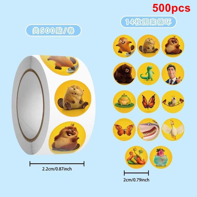 

Cute Beaver Stickers Toms Lizard Sticker Hopper Aesthetic Stickers for Laptop Notebook Cup Party Gift Favors Diy Decals