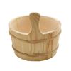 Multipurpose Practical Sauna Water Bucket and Ladle 4L Large Capacity Steaming Bathroom Tool Tub Barrels Enduring