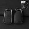 Metal Genuine Leather Auto Key Fob Cover Case Housing Fit For Vw Volkseagen Passat B8 Magotan Fit For Skoda Superb A7 Kodiaq Seat Key Ring Auto