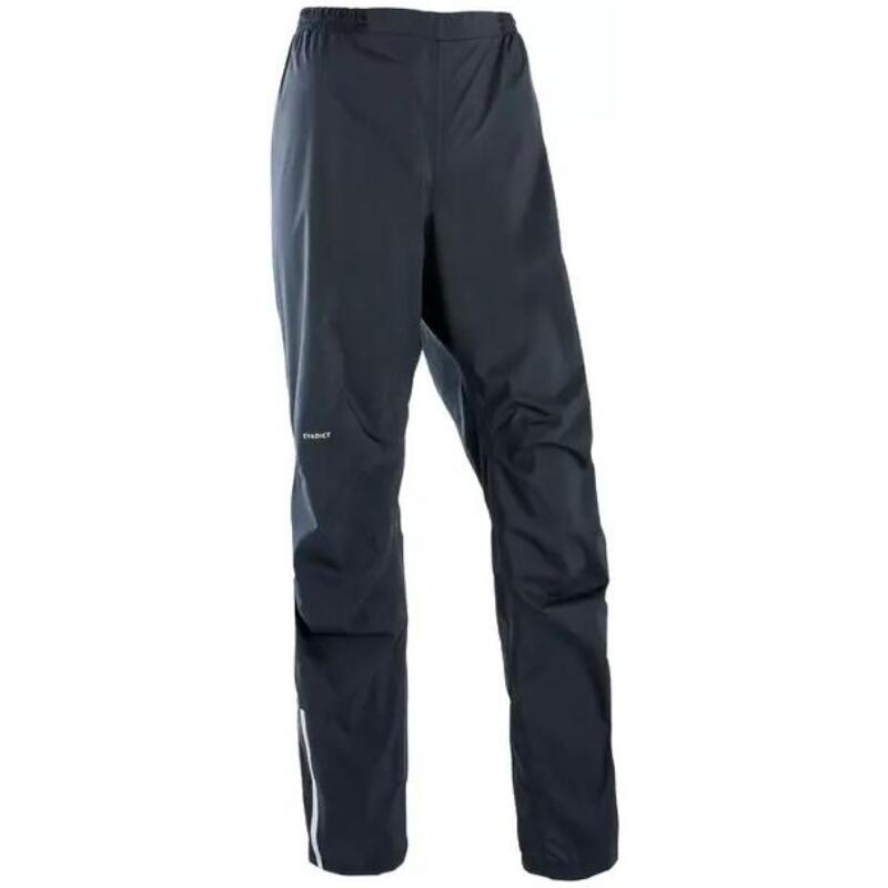 

Decathlon Универсальные водонепроницаемые брюки с эластичной талией женские черные/кислотно-лаймовые L