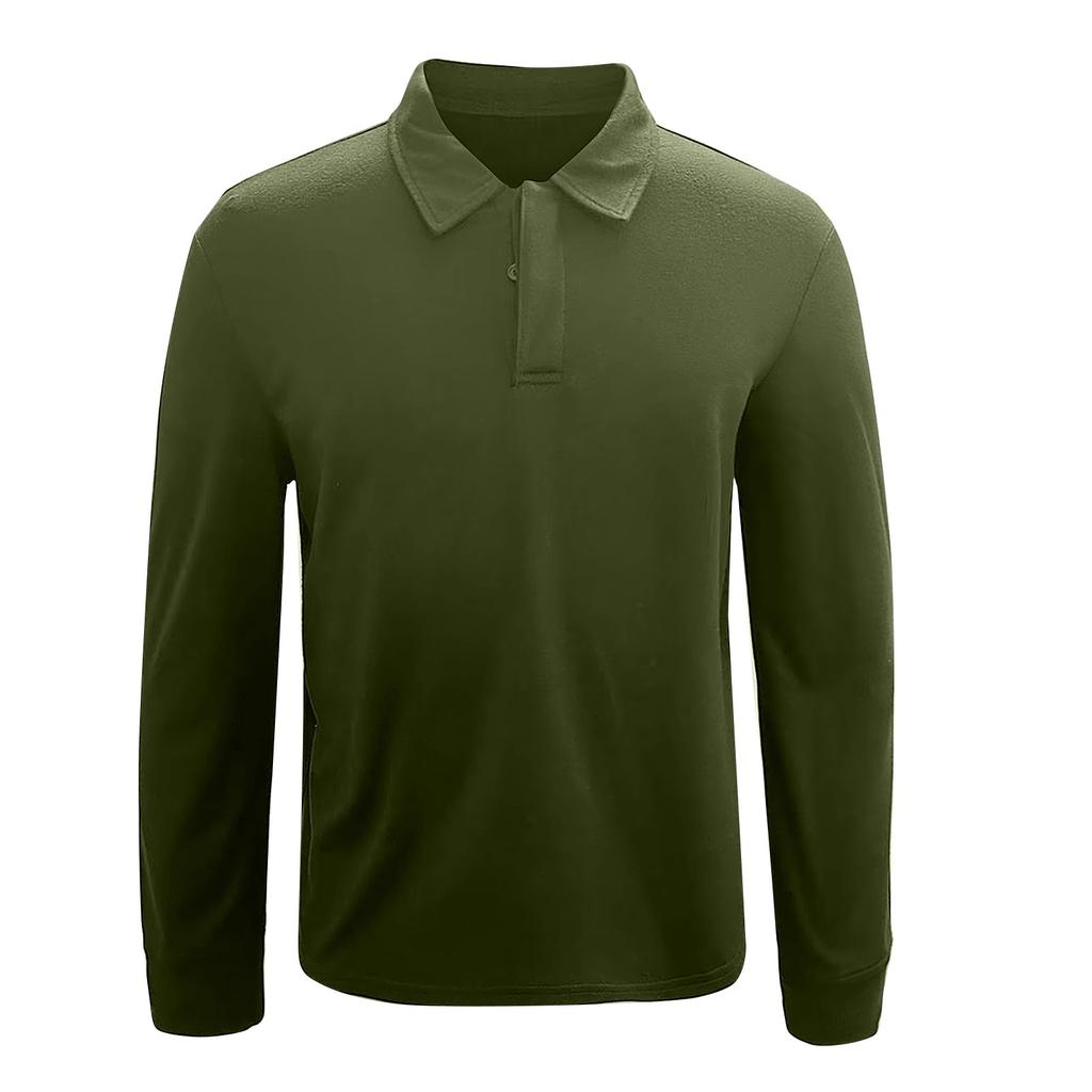 Men's Summer Color Hidden Button Long Sleeve Loose Shirt Men's Casual Fashion Long Sleeve Tops