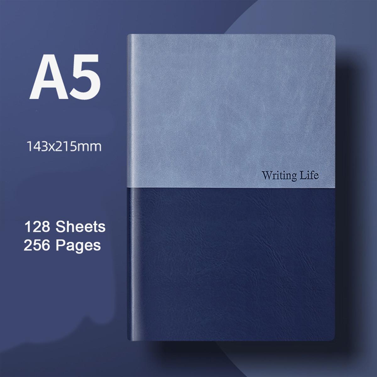 

(Возможна гравировка логотипа) Мягкая кожаная тетрадь для школьников формата А5, дневник, рабочая тетрадь, журнал для записей деловых встреч, заметки по предметам, справочник A5