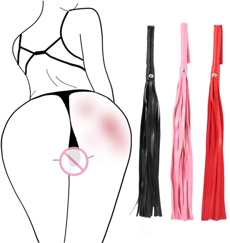 PU Leathe Whip Restraint Flogger BDSM Sex Play Bondage Whipping Slaves Punishment Spanking Whip Gay Erotic Toys for Adults Flirt