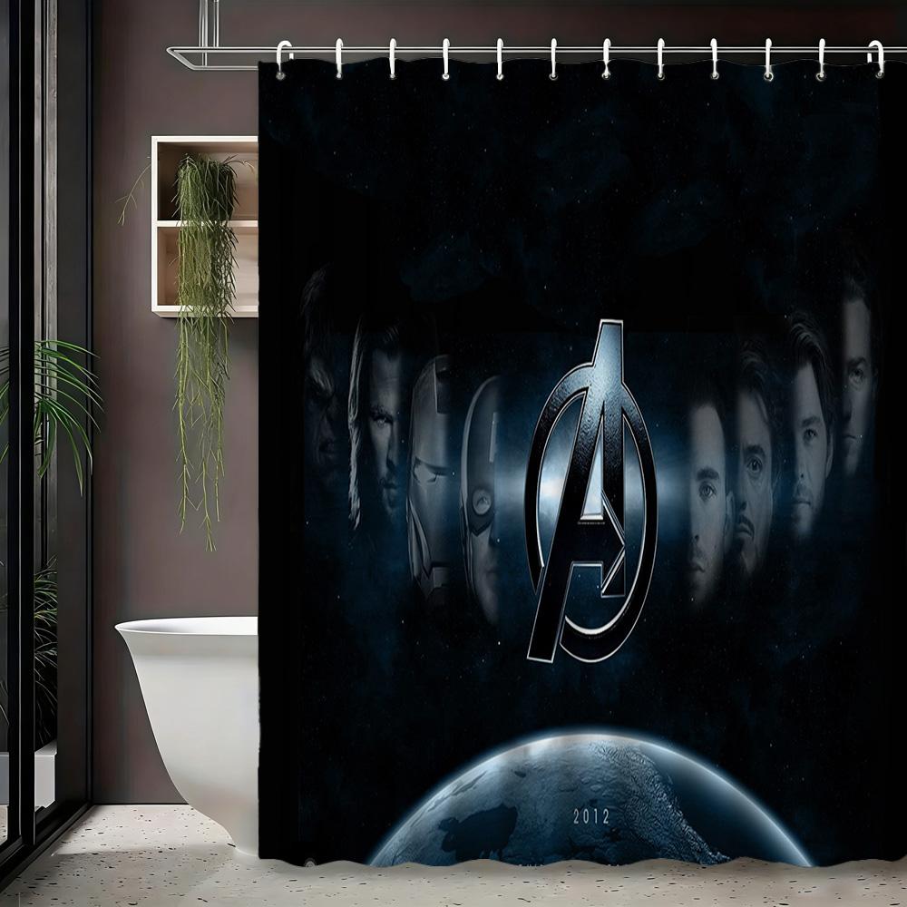 X-Men Xavier'S School Logo Waterproof Shower Curtain For Superhero Decor