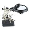 LED Magnifying Glass Desk Lamp with Fixed Desktop Magnifier for Electronic Device Inspection and Electronics Repair Magnifier Station Clip, Stand,