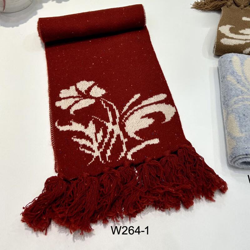 

G·TENNA Women s Floral Tassel Wool Scarf 170*26CM
