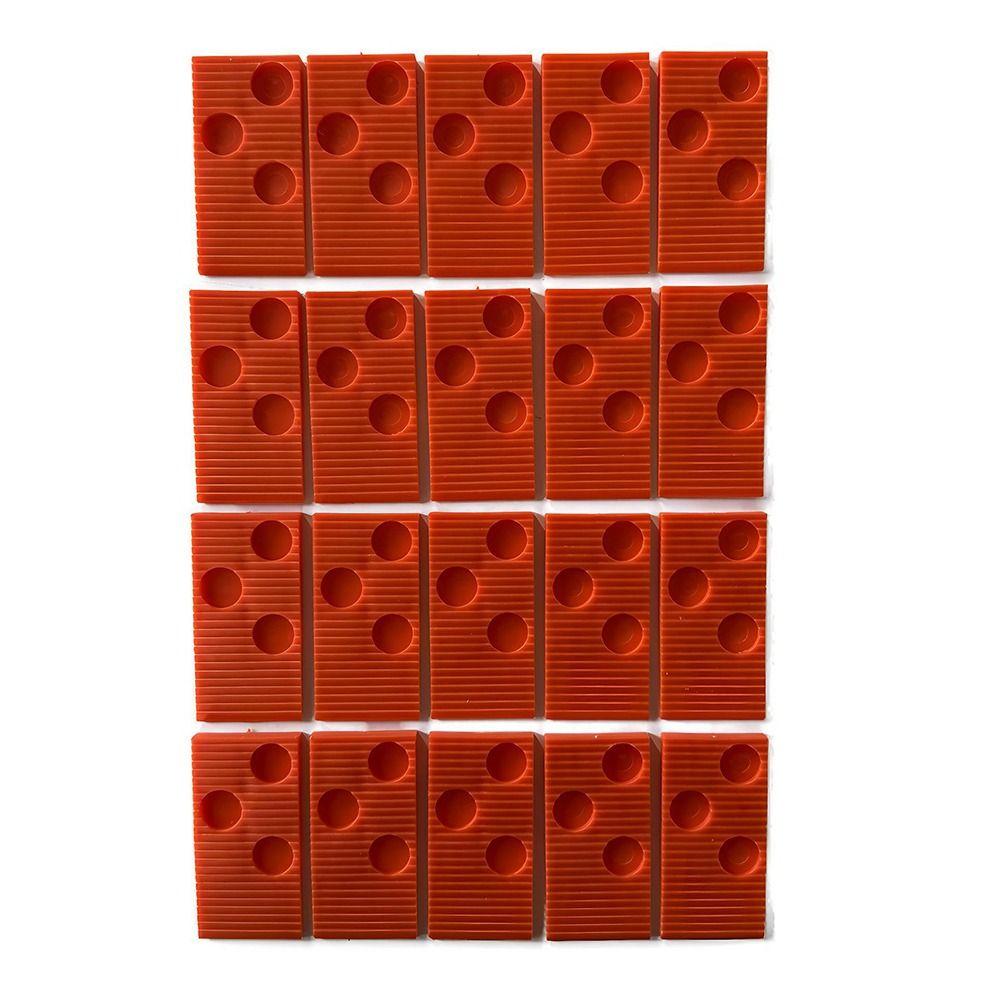 23PCS Black Orange Laminate Wood Flooring Installation Kit Wedge and Bar Rubber Hammer Wood Laminate Tool Quickly Install