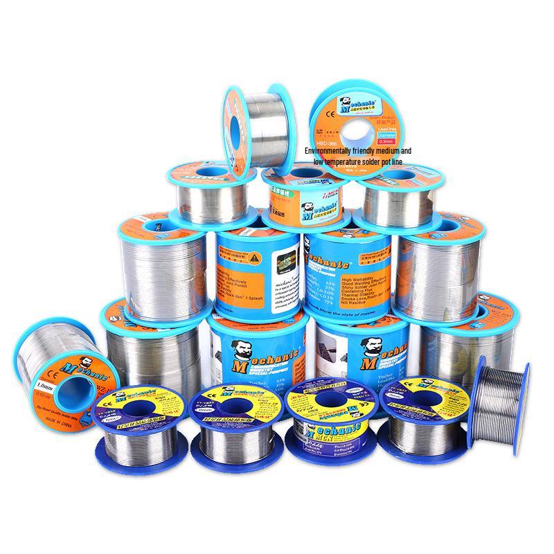 Repairman Rosin Core Solder Wire, 0.8mm, High-Brightness, Lead-Free, 0.5/0.6mm Options Available