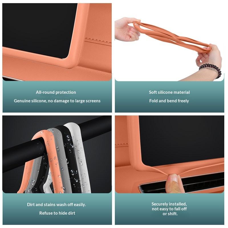 For Changan DEEPAL S05 S7 S07 S09 L0607 Car Navigation Screen Silicone Protective Cover Scratch Resistant Interior Accessories