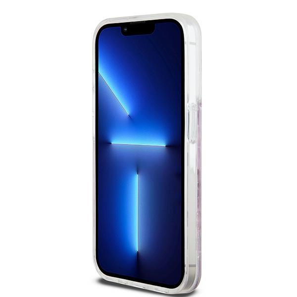 Dkny Dkhcp15Llcpepp Iphone 15 Pro6.1 Różowy/Pink Twarde Etui Płynny Brokat Multilogo