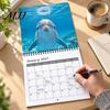 Twelve Month Agenda Happy Dolphins 2027 Wall Calendar, Cute Ocean Animal 12 Daily To-do Notes Planner, Funny Dolphin Photography Hanging Calendar for