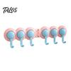 Heavy Duty Adhesive Hooks Punch-Free Wall Hook Rack, Self Multi-Hook Organizer, Waterproof Room Organization Hangers 180 Degree Rotating Storage