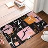 Artistic Gymnastics Silhouette Action Area Rug, Soft Non-Slip Indoor Outdoor Floor Mat for Entrance and Kitchen Decor