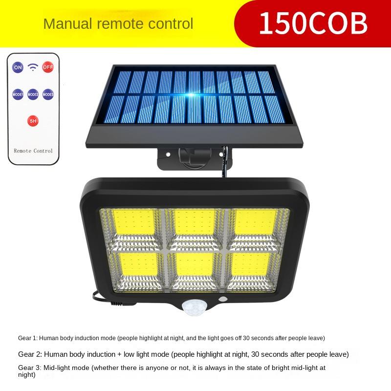 

Разделенный солнечный настенный светильник для человеческого тела, интеллектуальный индукционный садовый светильник, уличный садовый водонепроницаемый светодиодный светильник, уличный фонарь