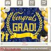 2D Plane A navy blue 2D plane banner with gold accents celebrating the graduates of 2026
