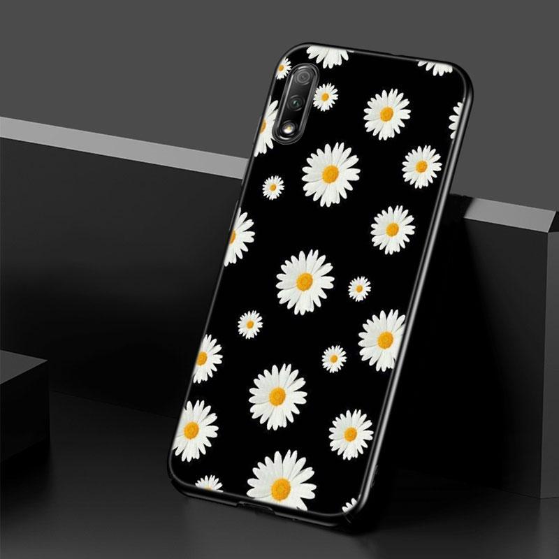 Flowers Sunflower Case For Huawei Honor 10X Lite 7A 8A 9X 20 Pro 7S 8C 8S 8X 9A 9C 10i 20i 30i 20E 20S 8 10 Lite Black Cover
