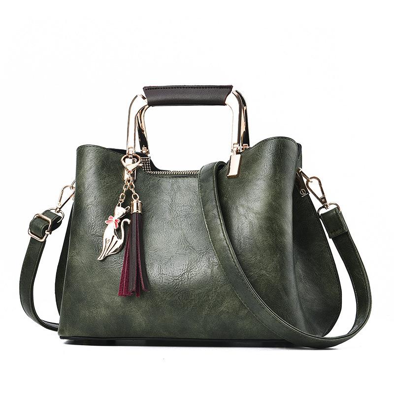 Dámská taška Nová móda Casual Crossbody kabelka Jednobarevná kabelka na zip na jedno rameno