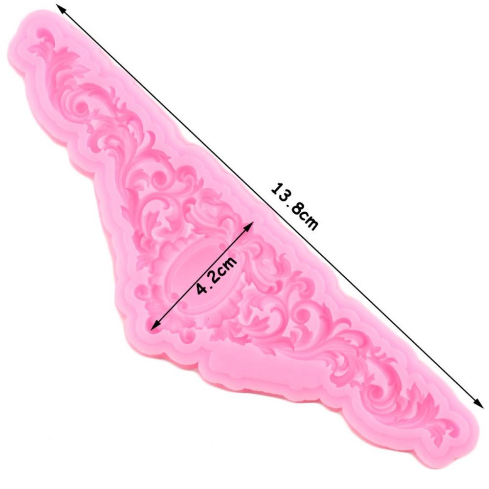Moule en silicone en relief de fleurs pour décoration de gâteaux, bordures de gâteaux, moules à fondant, outils de décoration de gâteaux, moules à pâte à modeler au chocolat et à la pâte polymère