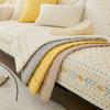 Small Fresh Sofa Cushion, Universal In All Seasons, Cotton Log Wind, Simple Cover, Backrest Towel, Cover Cloth, Non-Slip New