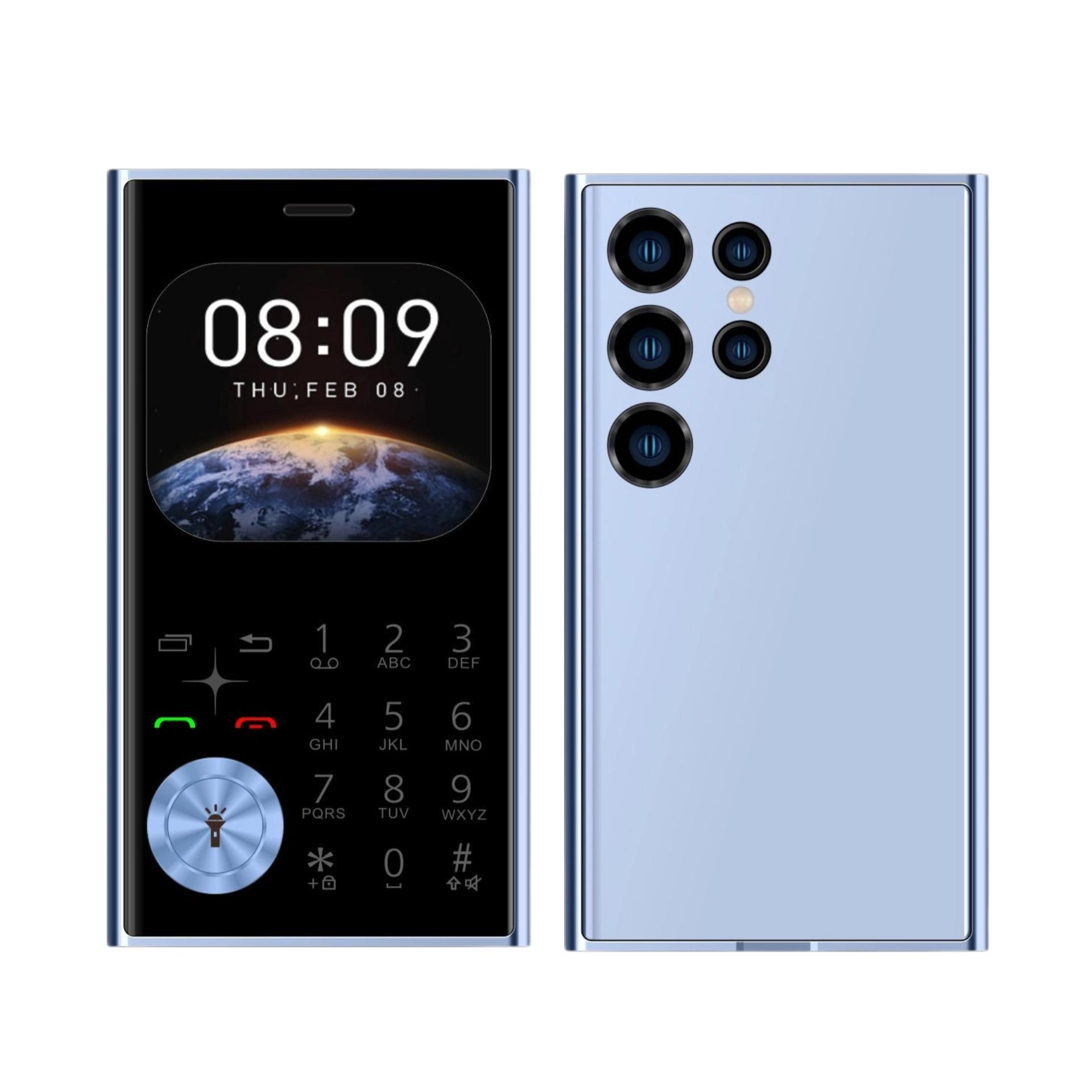 

Маленький сотовый телефон 2 SIM-карты камера фонарик MP3 FM Magic Voice 2.01 дисплей 2G GSM кнопочные мобильные телефоны синий