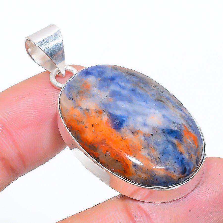 

Chrysoprase Gemstone Handmade 925 Sterling Silver Jewelry Pendant 1.85 SU-10922