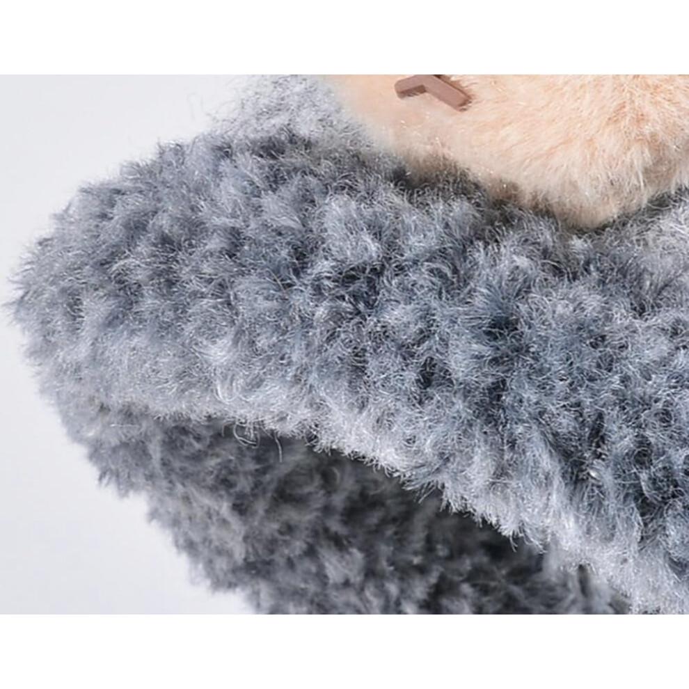 Winter Bear Ear Beanie Knit Warm Slouchy Hat for Women Fleece Lined Knitted Bucket Cap Beanies Hats Ear Protection
